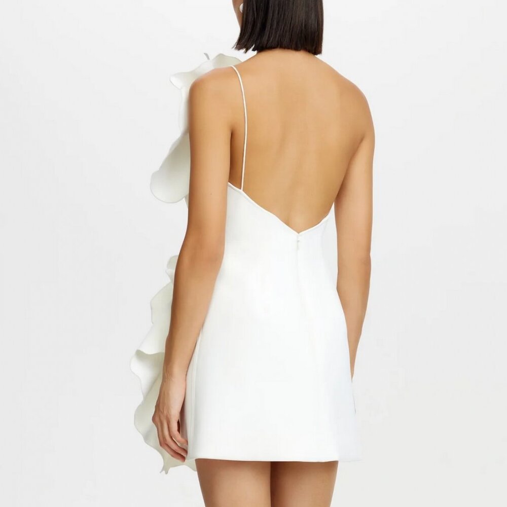 NEW Acler Oake Mini Dress Gown White Ivory Cocktail Event Party Wedding AU8/US4 - Picture 10 of 11